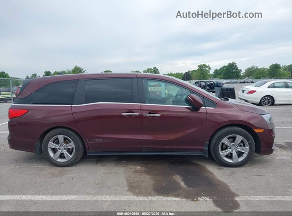 5FNRL6H7XLB046203 2020 HONDA ODYSSEY Burgundy Widok wnętrza z tyłu