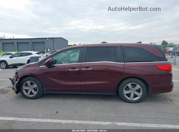 5FNRL6H7XLB046203 2020 HONDA ODYSSEY Burgundy Widok wnętrza 360 stopni