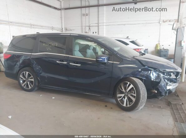 5FNRL6H81NB001596 2022 HONDA ODYSSEY Blue Vista interior de 360 grados