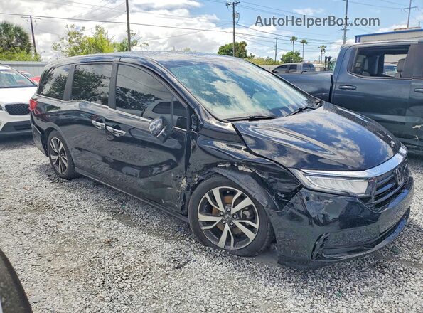 5FNRL6H83RB013786 2024 HONDA ODYSSEY Черный Передняя правая четверть