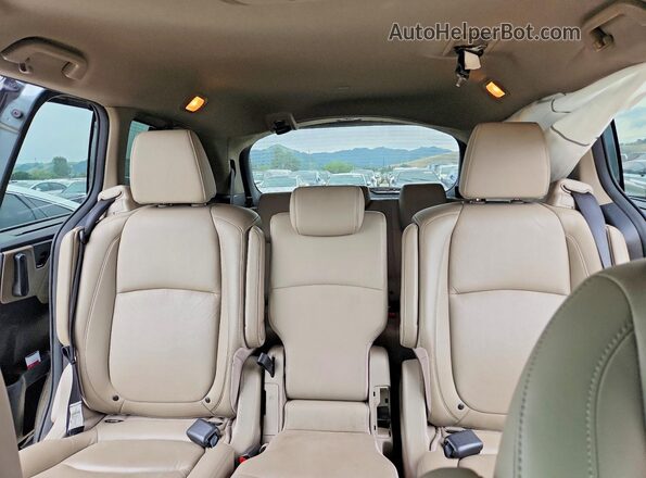 5FNRL6H85KB090990 2019 HONDA ODYSSEY Gray Rear seats view