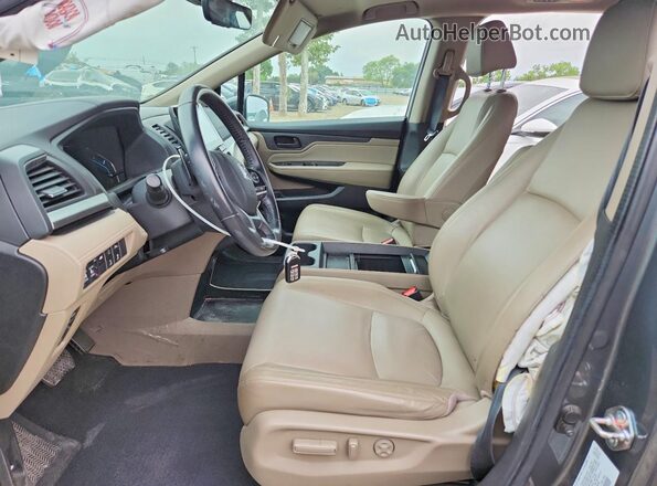 5FNRL6H85KB090990 2019 HONDA ODYSSEY Gray Front interior view