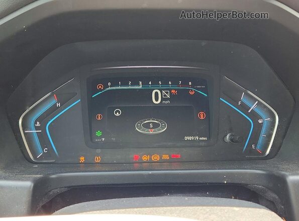 5FNRL6H86NB051510 2022 HONDA ODYSSEY Black Սարքավորումների վահանակի տեսք