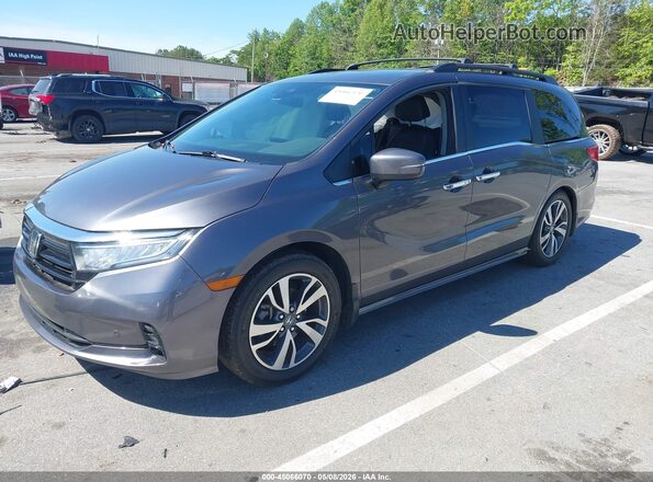 5FNRL6H87NB058708 2022 HONDA ODYSSEY Серый Передняя левая четверть