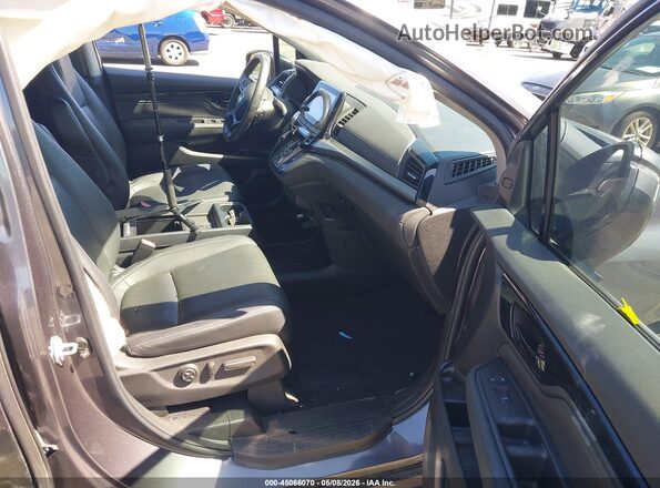 5FNRL6H87NB058708 2022 HONDA ODYSSEY Серый Вид салона спереди