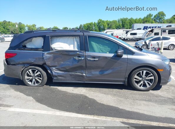 5FNRL6H87NB058708 2022 HONDA ODYSSEY Серый Вид задней части салона
