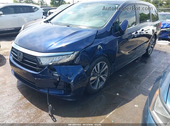 5FNRL6H88PB073964 2023 HONDA ODYSSEY Blue Front view