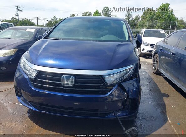 5FNRL6H88PB073964 2023 HONDA ODYSSEY Blue Instrument cluster view
