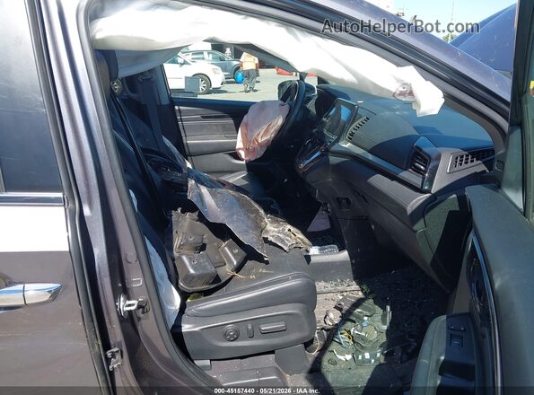 5FNRL6H8XMB025166 2021 HONDA ODYSSEY Gray Widok wnętrza z przodu