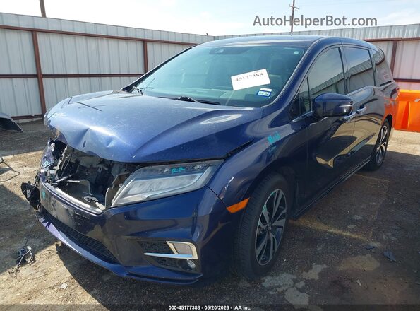 5FNRL6H90JB002497 2018 HONDA ODYSSEY Blue Front left