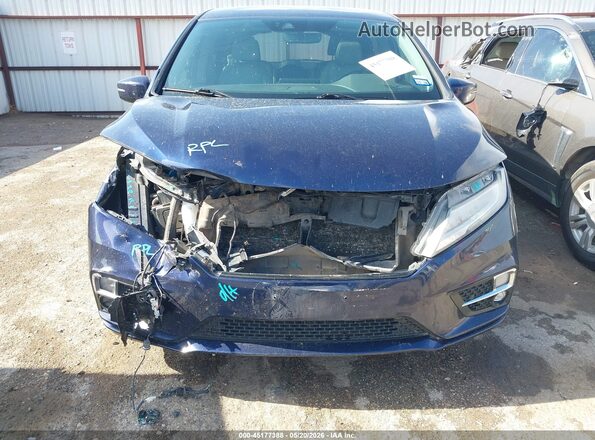 5FNRL6H90JB002497 2018 HONDA ODYSSEY Blue Front view