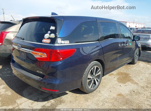 5FNRL6H90JB002497 2018 HONDA ODYSSEY Blue Rear right