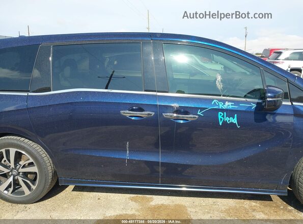 5FNRL6H90JB002497 2018 HONDA ODYSSEY Blue Rear interior view