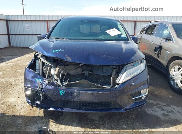 5FNRL6H90JB002497 2018 HONDA ODYSSEY Blue Instrument cluster view
