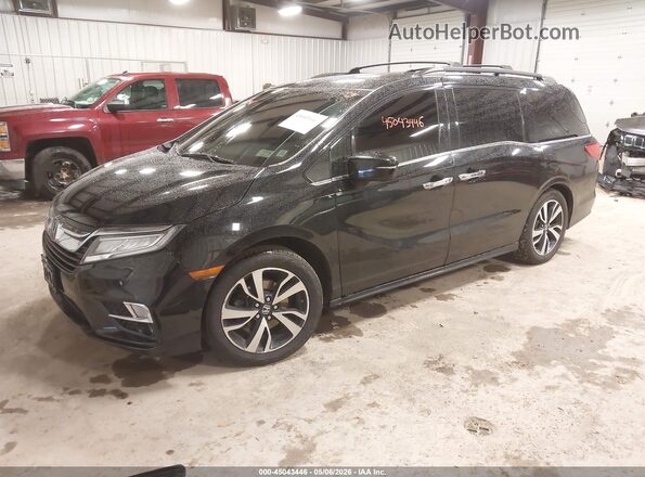 5FNRL6H90JB071593 2018 HONDA ODYSSEY Black Передня ліва чверть