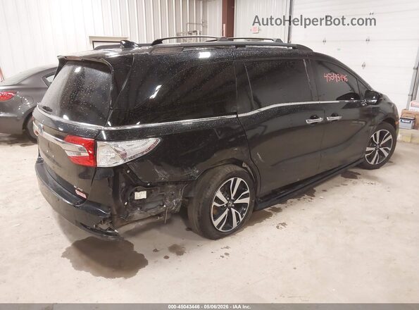 5FNRL6H90JB071593 2018 HONDA ODYSSEY Black Задня права чверть