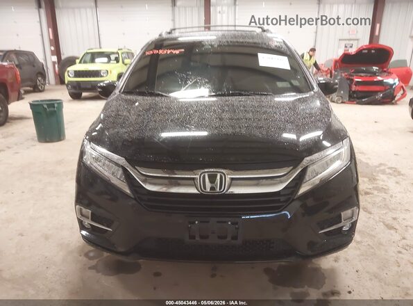 5FNRL6H90JB071593 2018 HONDA ODYSSEY Black Вид щитка приладів