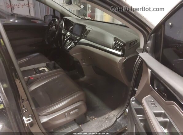 5FNRL6H90JB071593 2018 HONDA ODYSSEY Black Вид салону спереду