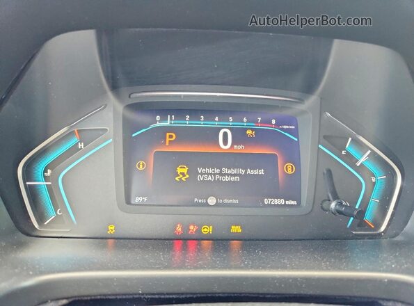 5FNRL6H91NB009478 2022 HONDA ODYSSEY Silver Instrument cluster view