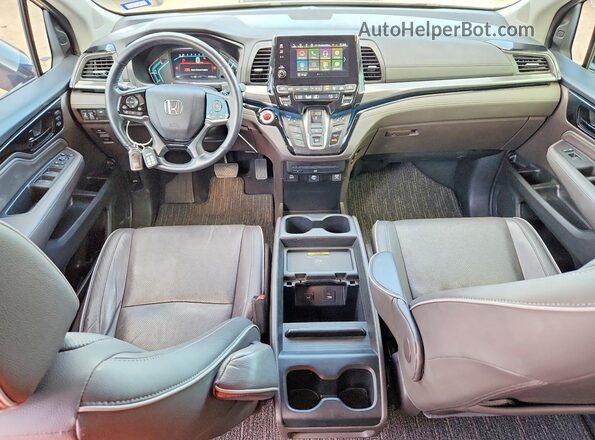 5FNRL6H91NB009478 2022 HONDA ODYSSEY Silver Dashboard view