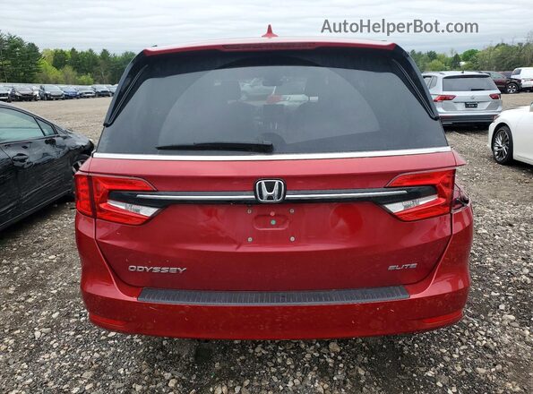 5FNRL6H91NB022778 2022 HONDA ODYSSEY Red Widok z tyłu