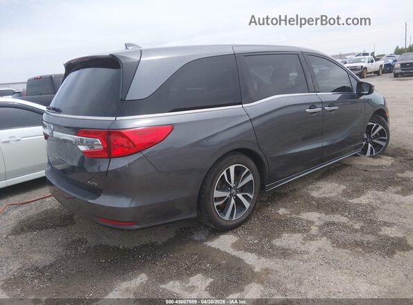 5FNRL6H92JB077590 2018 HONDA ODYSSEY Gray Trasero derecho