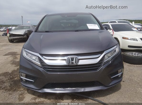5FNRL6H92JB077590 2018 HONDA ODYSSEY Gray Vista del cuadro de instrumentos
