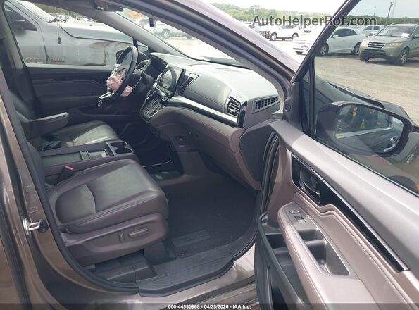 5FNRL6H92LB014346 2020 HONDA ODYSSEY Brown Widok wnętrza z przodu