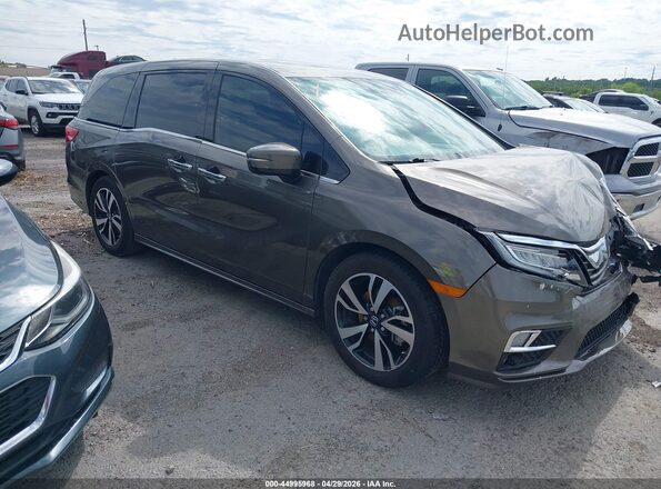 5FNRL6H92LB014346 2020 HONDA ODYSSEY Brown Widok wnętrza z tyłu