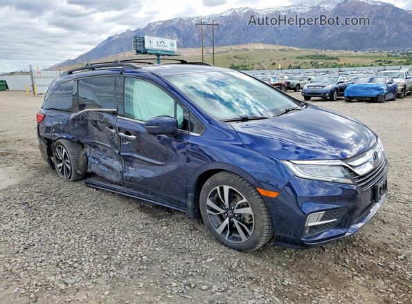 5FNRL6H92LB022852 2020 HONDA ODYSSEY Blue Delantero derecho