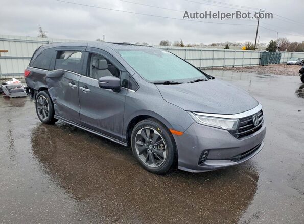 5FNRL6H92PB056764 2023 HONDA ODYSSEY Gray Delantero derecho
