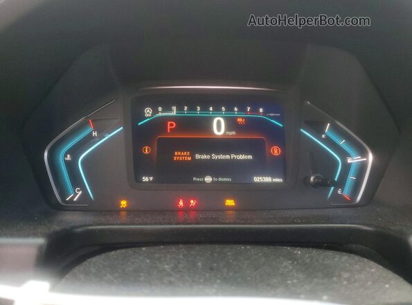 5FNRL6H92PB056764 2023 HONDA ODYSSEY Gray Vista del cuadro de instrumentos