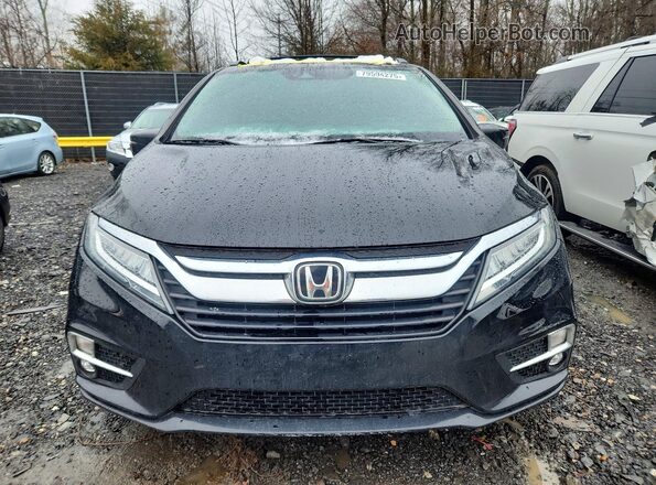 5FNRL6H95JB023362 2018 HONDA ODYSSEY Black Widok z przodu