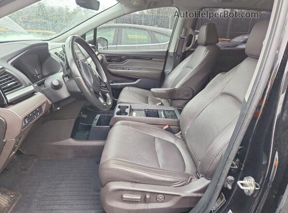 5FNRL6H95JB023362 2018 HONDA ODYSSEY Black Widok wnętrza z przodu