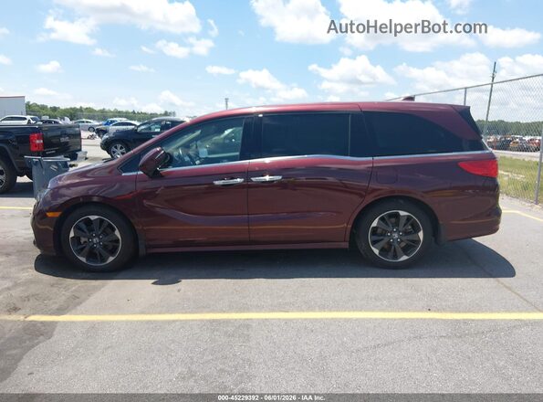 5FNRL6H95MB016304 2021 HONDA ODYSSEY Бордовый Панорамный вид салона 360°