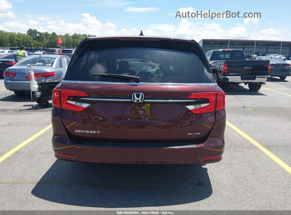 5FNRL6H95MB016304 2021 HONDA ODYSSEY Бордовый 