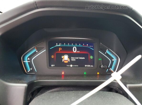 5FNRL6H95PB050943 2023 HONDA ODYSSEY Black Вид щитка приладів