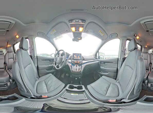 5FNRL6H95PB050943 2023 HONDA ODYSSEY Black Панорамний вид салону 360°