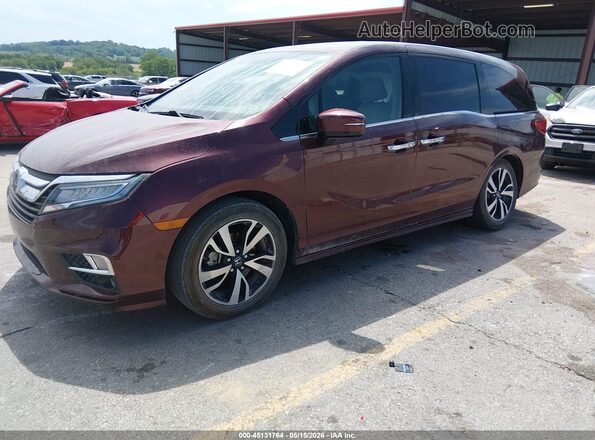 5FNRL6H96JB038579 2018 HONDA ODYSSEY Бордовый Передняя левая четверть