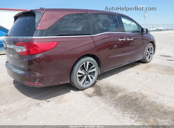 5FNRL6H96JB038579 2018 HONDA ODYSSEY Бордовый Задняя правая четверть