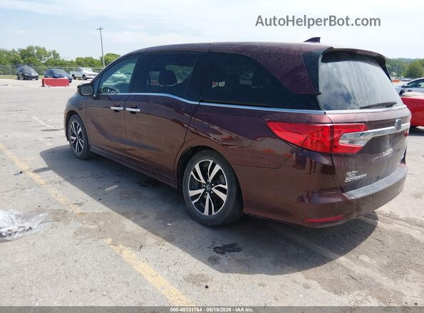 5FNRL6H96JB038579 2018 HONDA ODYSSEY Бордовый Задняя левая четверть
