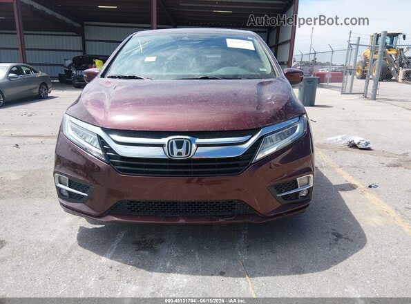 5FNRL6H96JB038579 2018 HONDA ODYSSEY Бордовый Вид щитка приборов