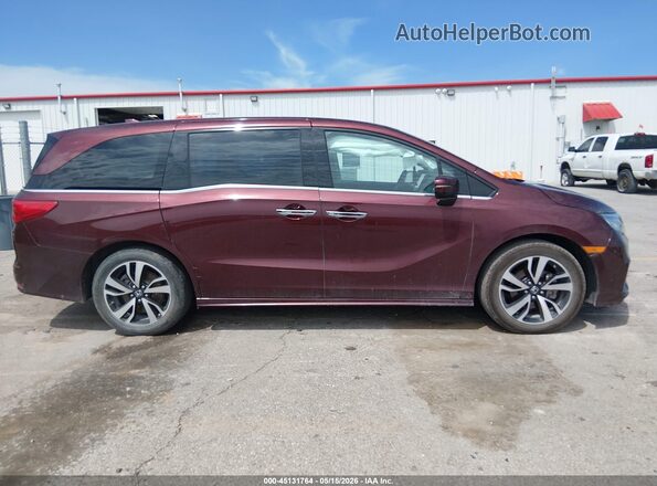 5FNRL6H96JB038579 2018 HONDA ODYSSEY Бордовый Вид задней части салона