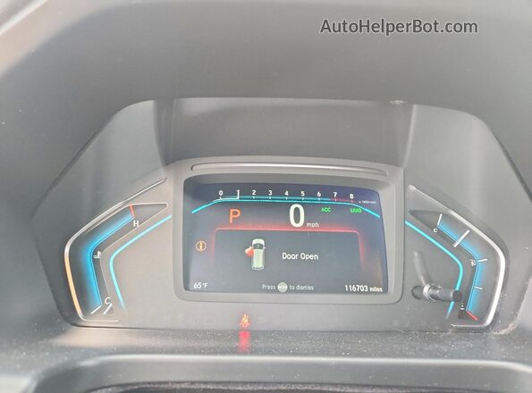 5FNRL6H97LB000023 2020 HONDA ODYSSEY Silver Vista del cuadro de instrumentos