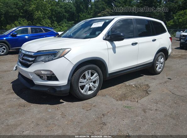 5FNYF5H13HB037570 2017 HONDA PILOT Белый Передняя левая четверть