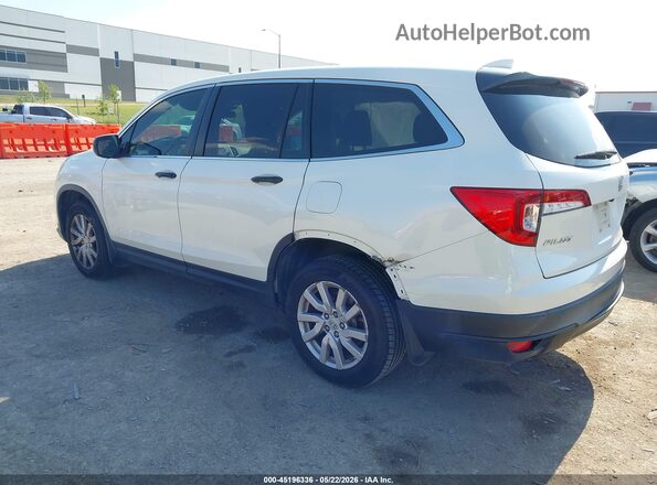 5FNYF5H17KB013649 2019 HONDA PILOT White Trasero izquierdo