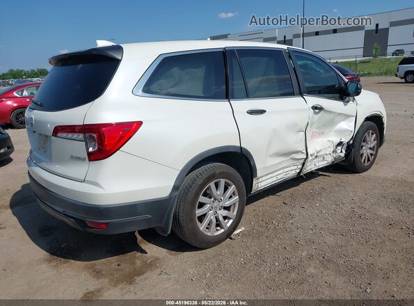 5FNYF5H17KB013649 2019 HONDA PILOT White Trasero derecho