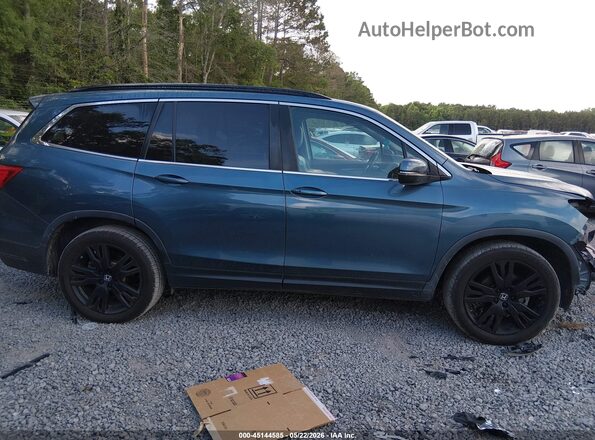 5FNYF5H23MB032260 2021 HONDA PILOT Синий Вид задней части салона