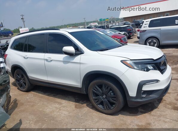 5FNYF5H26MB001438 2021 HONDA PILOT White უკანა სალონის ხედი