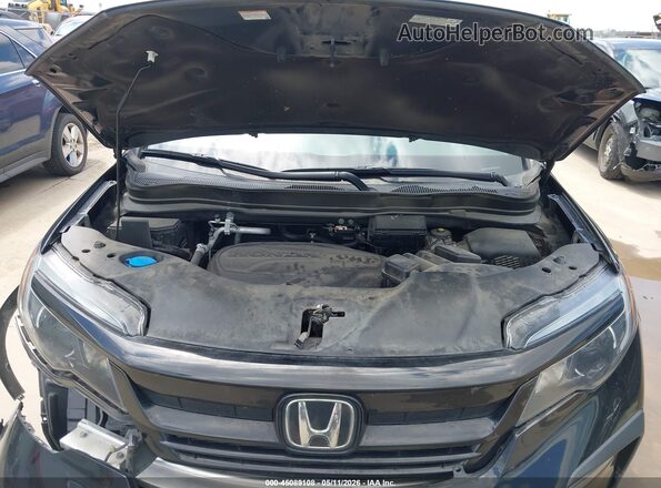 5FNYF5H26MB047416 2021 HONDA PILOT Black Вид ззаду